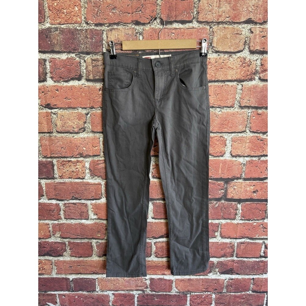 Levis Youth Boys Size 10 511 Performance Jeans Slim FIt Pants Gray New Cotton